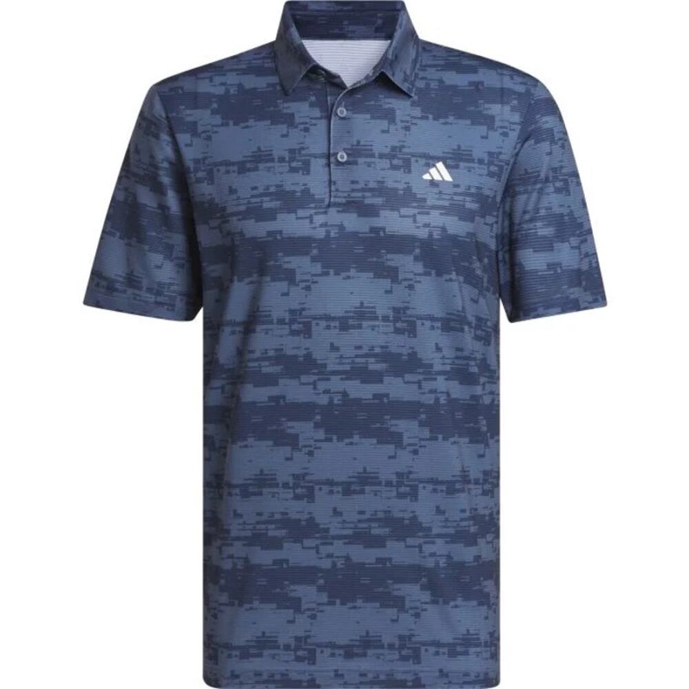 adidas Ultimate365 HEAT.RDY Stripe Golf Polo collared Shirt blue men’s medium